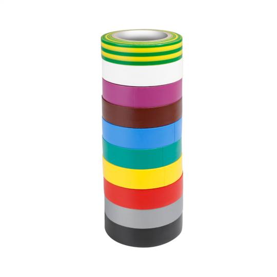Isolierband 0,13 x 15 mm x 10 m Set aus 10 Farben Adam Hall Accessories