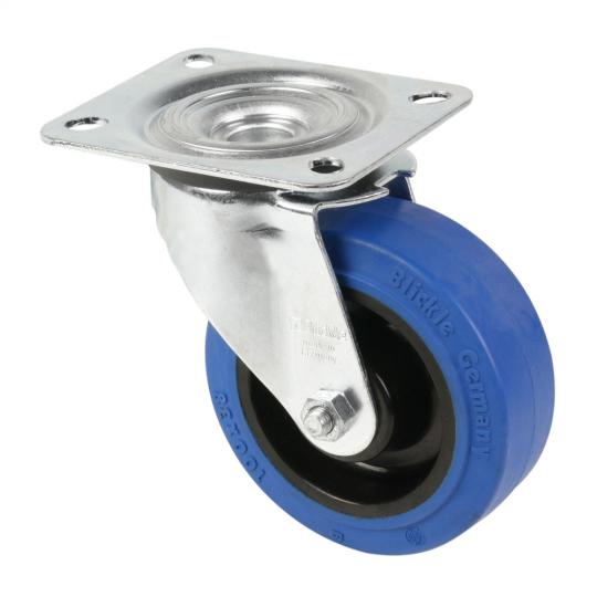 Blickle 37223 - Lenkrolle 100 mm mit blauem Rad 